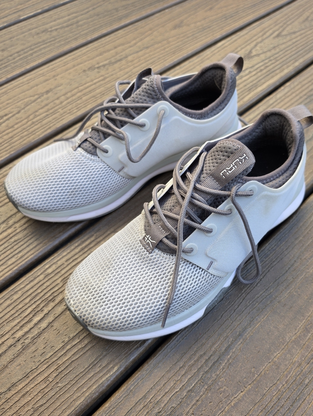 Kuru Atom Cloud Women's 9 Gray Comfort Mesh Walking Shoes Sneakers